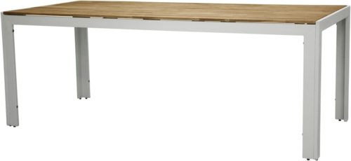 På billedet ser du variationen Bois, Udendørs spisebord, akacietræ fra brandet Venture Design i en størrelse H: 76 cm. x B: 90 cm. x L: 205 cm. i farven Natur/Hvid