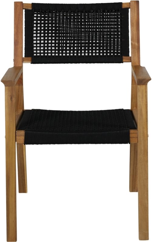 På billedet ser du variationen Little, Udendørs spisebordsstol, akacietræ fra brandet Venture Design i en størrelse H: 88 cm. x B: 58 cm. x L: 63,5 cm. i farven Sort