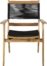 På billedet ser du variationen Peter halo, Udendørs stol med armlæn, akacietræ fra brandet Venture Design i en størrelse H: 84 cm. x B: 67,2 cm. x L: 70,5 cm. i farven Sort
