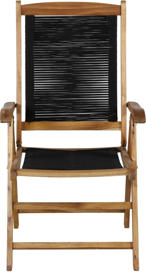 På billedet ser du variationen Peter, Udendørs klapstol, akacietræ fra brandet Venture Design i en størrelse H: 104 cm. x B: 58,3 cm. x L: 66,7 cm. i farven Sort