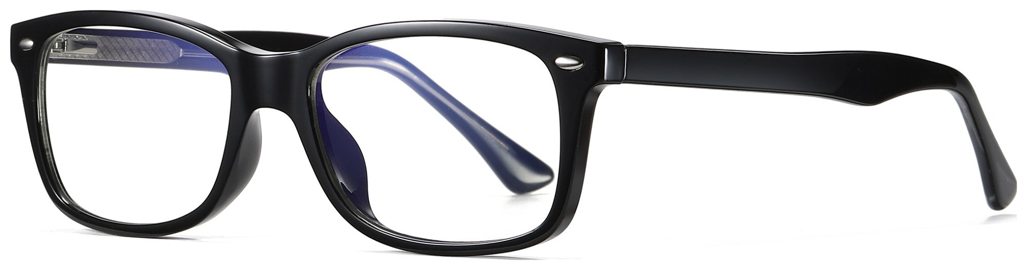 På billedet ser du Regulær bluelight briller til kvinder, Enjoy fra brandet Kaleu i en størrelse H: 5,3 cm. x B: 1,8 cm. x L: 14,5 cm. i farven Sort