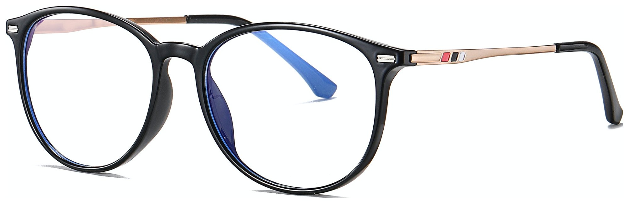 På billedet ser du Regulær bluelight briller, Gory fra brandet Kaleu i en størrelse H: 5,4 cm. x B: 1,7 cm. x L: 14,5 cm. i farven Sort