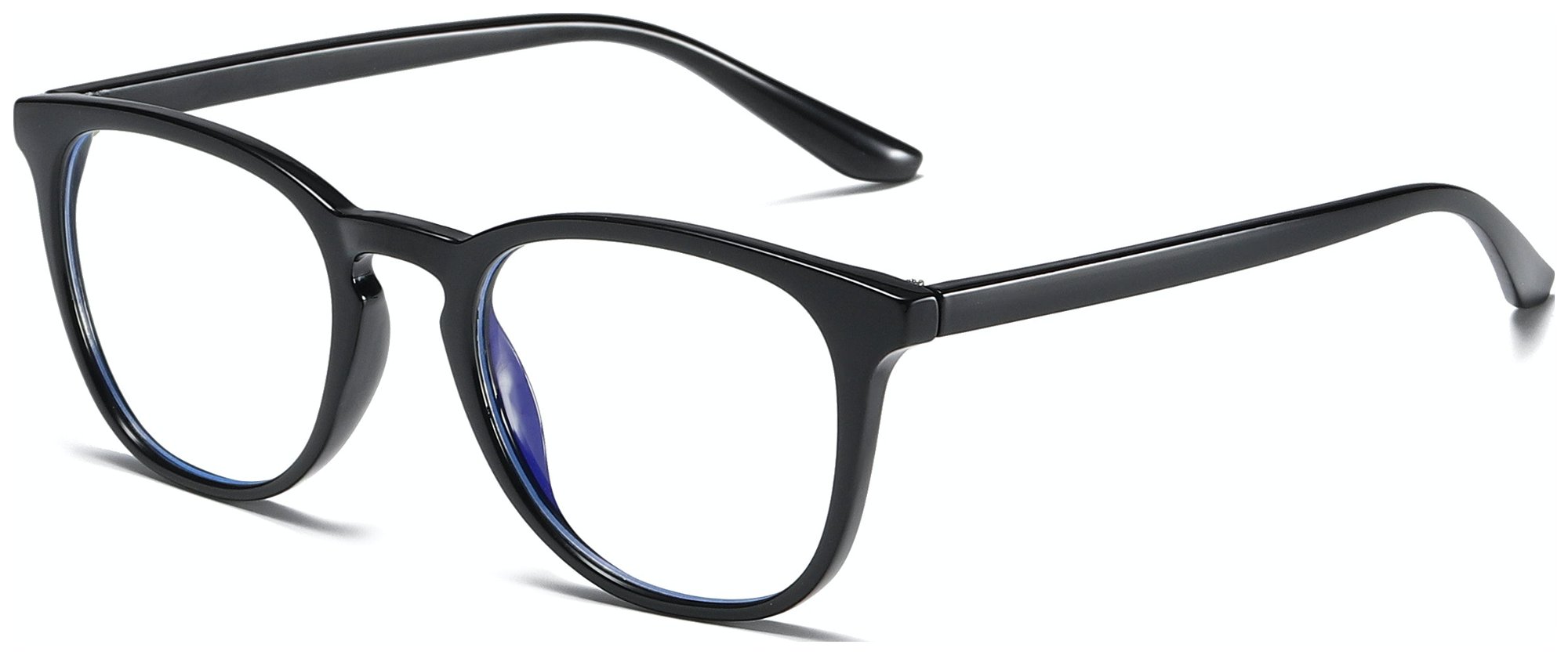 Regulær bluelight briller, Indo by Kaleu (H: 5,2 cm. x B: 2,1 cm. x L: 14 cm., Sort)