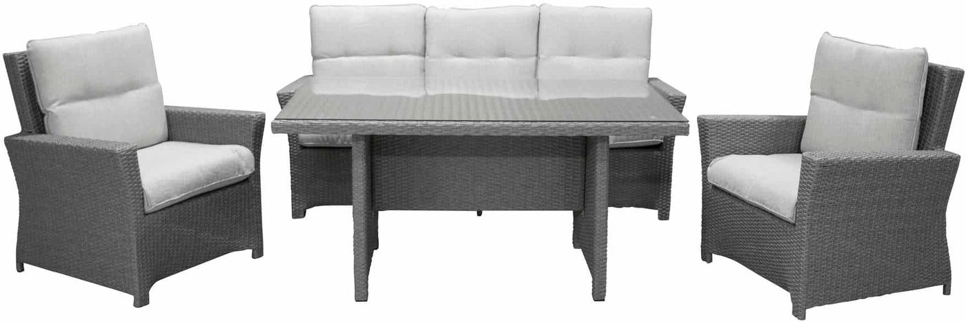 På billedet ser du Brentwood, Udendørs sofasæt fra brandet Venture Design i en størrelse H: 72 cm. x B: 85 cm. x L: 145 cm. i farven Grå