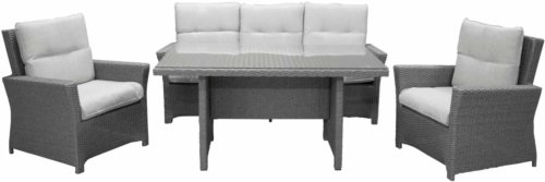 På billedet ser du variationen Brentwood, Udendørs sofasæt fra brandet Venture Design i en størrelse H: 72 cm. x B: 85 cm. x L: 145 cm. i farven Grå