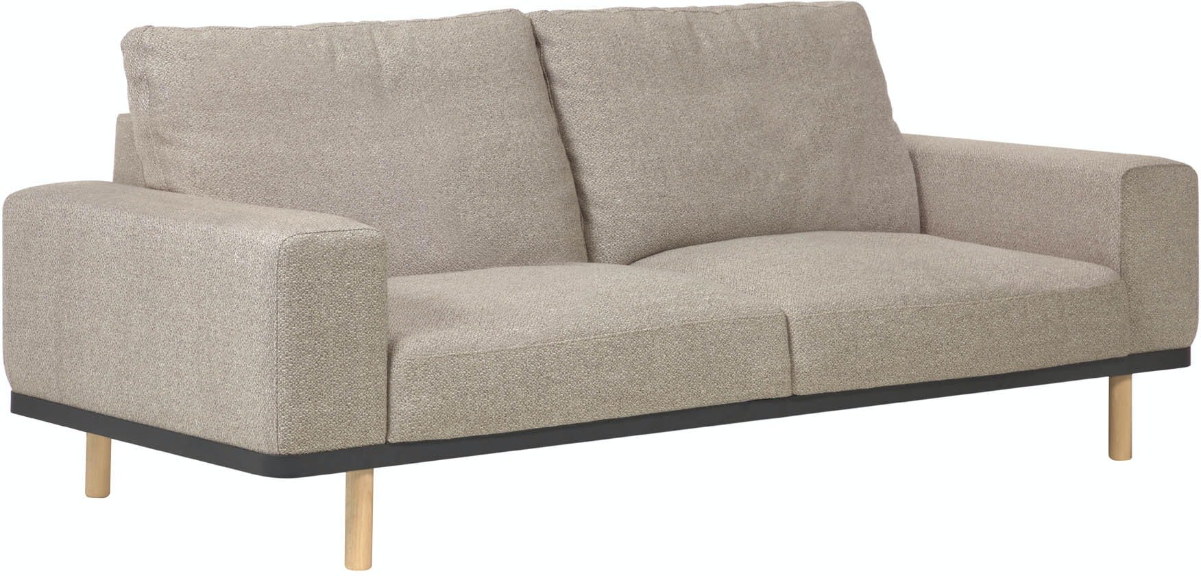 Noa, 3-personers sofa, Stof by LaForma (H: 94 cm. B: 230 cm. L: 100 cm., Beige/Natur)