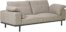 På billedet ser du variationen Noa, 3-personers sofa, Traditional, Stof fra brandet LaForma i en størrelse H: 94 cm. B: 230 cm. L: 100 cm. i farven Beige/sort