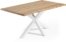 På billedet ser du variationen Argo, Spisebord med krydsstel, Egetræ fra brandet LaForma i en størrelse H: 78 cm. B: 180 cm. L: 100 cm. i farven Smoked/Hvid