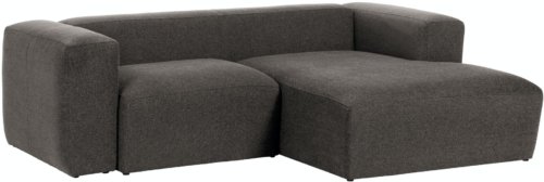 På billedet ser du variationen Blok, Sofa med chaiselong, Højrevendt, Stof fra brandet LaForma i en størrelse H: 69 cm. B: 240 cm. L: 174 cm. i farven Grå