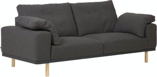 På billedet ser du variationen Noa, 3-personers sofa, Traditional, Stof fra brandet LaForma i en størrelse H: 94 cm. B: 230 cm. L: 100 cm. i farven Grå/natur