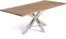 På billedet ser du variationen Argo, Spisebord med krydsstel, Træ fra brandet LaForma i en størrelse H: 78 cm. B: 220 cm. L: 100 cm. i farven Mørk/Sølv