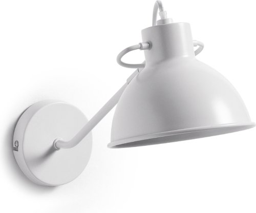 På billedet ser du variationen Offelis, Væglampe, vintage, nordisk, metal fra brandet LaForma i en størrelse H: 23 cm. B: 33 cm. L: 16 cm. i farven Hvid