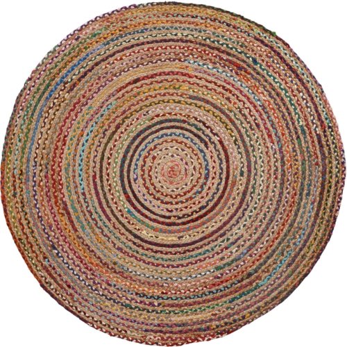 På billedet ser du variationen Saht, Tæppe, kolonial, rustik fra brandet LaForma i en størrelse H: 2 cm. B: 100 cm. L: 100 cm. i farven Flerfarvet