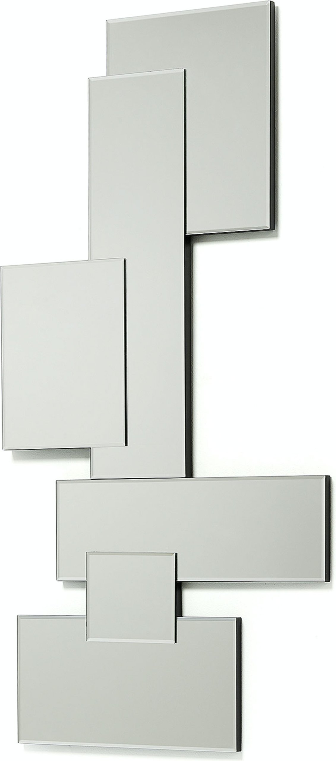 Billede af Branda, Vægspejl, moderne, glas by LaForma (H: 120 cm. B: 60 cm. L: 3 cm., Sølv)