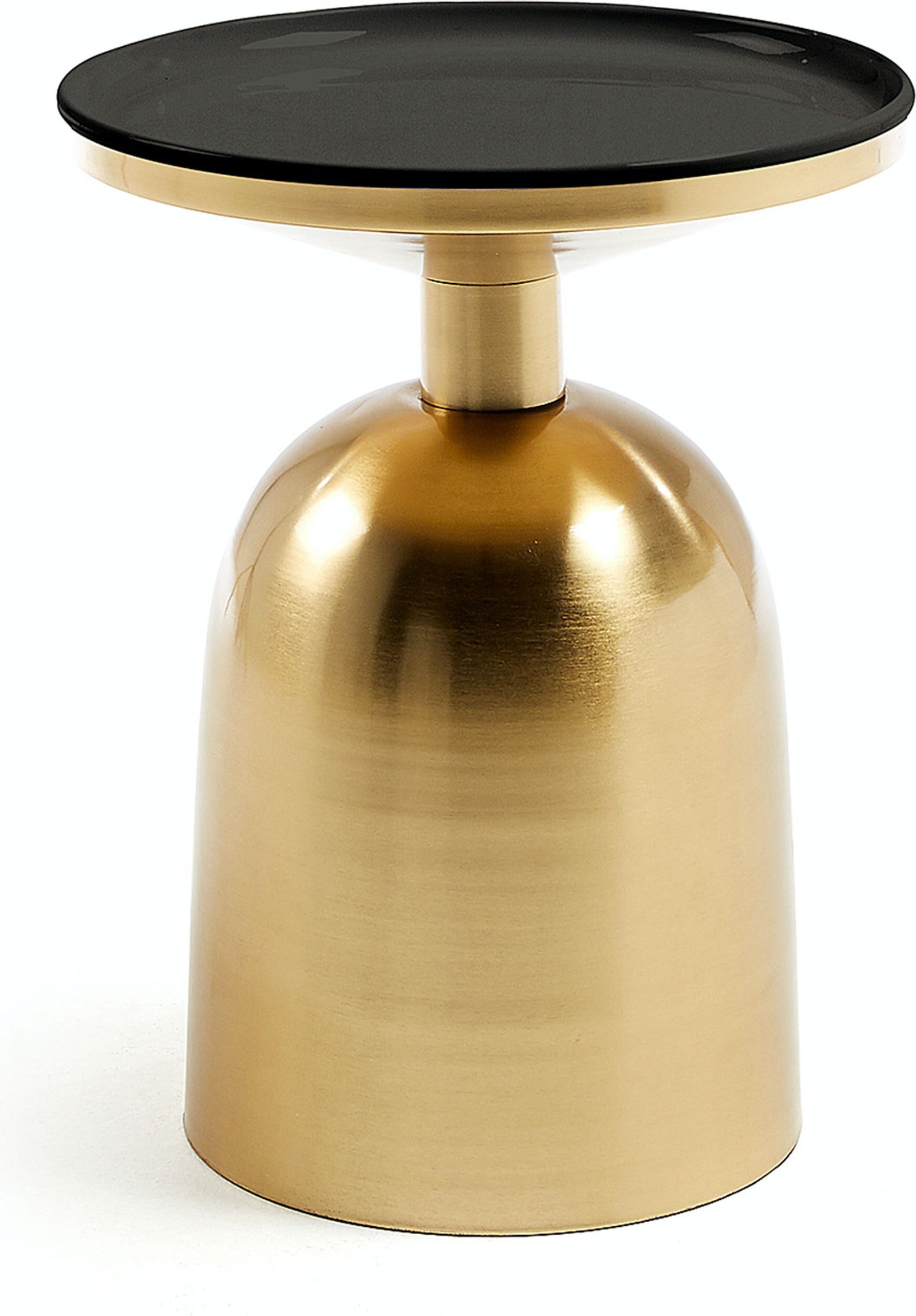 På billedet ser du Physic, Sidebord, vintage, moderne, metal fra brandet LaForma i en størrelse H: 45 cm. B: 38 cm. L: 38 cm. i farven Guld/Sort