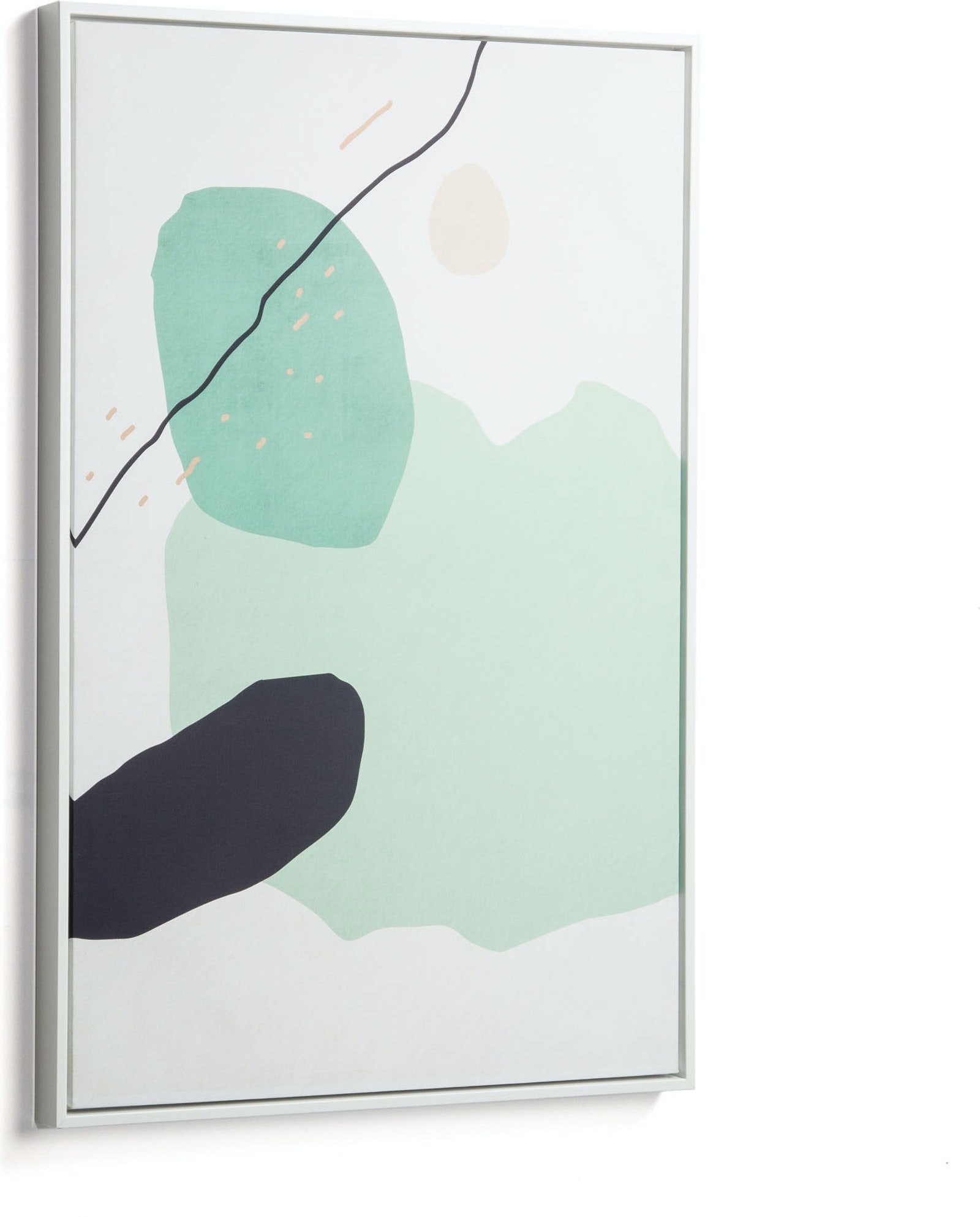 På billedet ser du Xooc, Vægkunst i ramme, nordisk, moderne fra brandet LaForma i en størrelse H: 90 cm. B: 60 cm. L: 4 cm. i farven Grøn