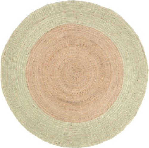På billedet ser du variationen Adabel, Tæppe, naturlige fibre fra brandet LaForma i en størrelse H: 1 cm. B: 120 cm. L: 120 cm. i farven Natur/Grøn