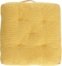 På billedet ser du variationen Sarit, Gulvpude, moderne, nordisk, stof fra brandet LaForma i en størrelse H: 10 cm. B: 60 cm. L: 60 cm. i farven Sennep