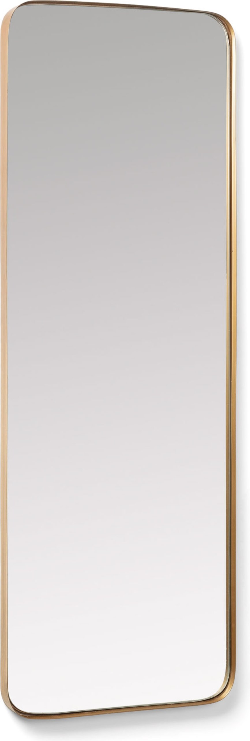 Marco, Vægspejl, moderne, nordisk, metal by LaForma (H: 150.5 cm. B: 55 cm. L: 3 cm., Guld)