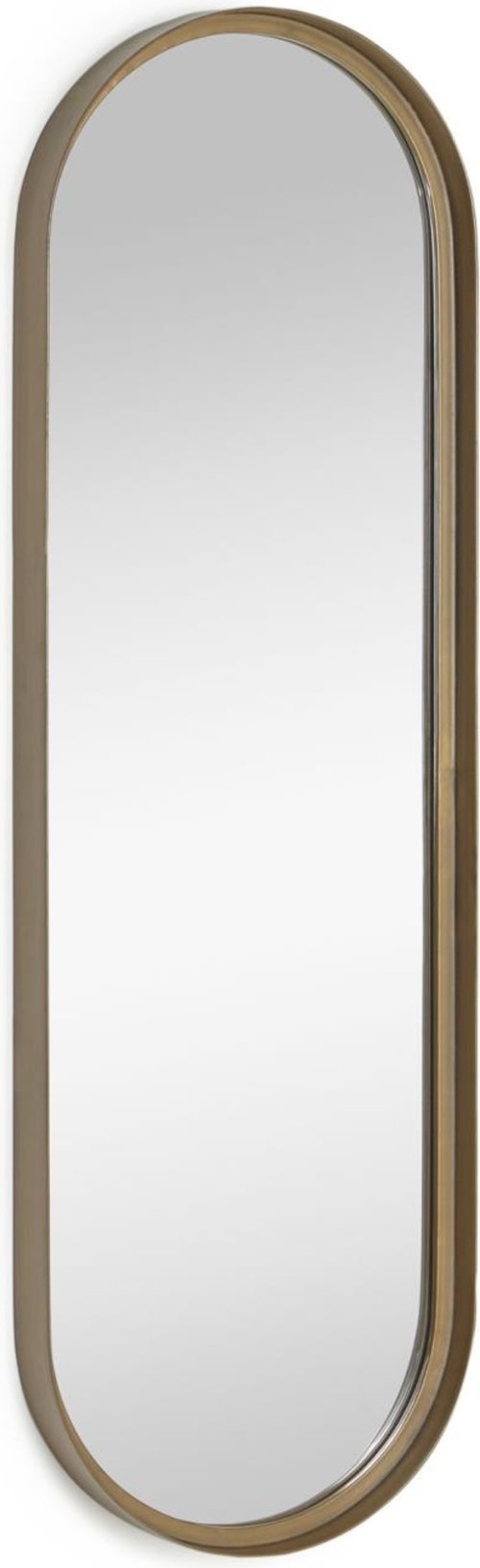 På billedet ser du variationen Tiare, Vægspejl, metal fra brandet LaForma i en størrelse H: 100 cm. B: 31.5 cm. L: 5 cm. i farven Guld