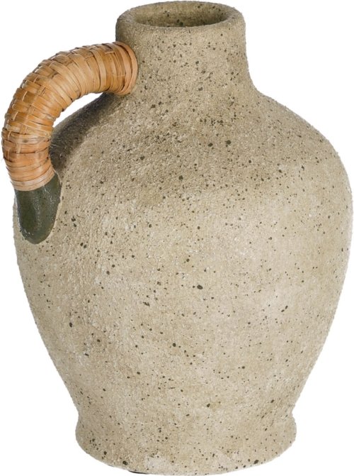 På billedet ser du variationen Agle, Vase, rustik, kolonialt, keramisk fra brandet LaForma i en størrelse H: 25 cm. B: 19 cm. L: 19 cm. i farven Grå