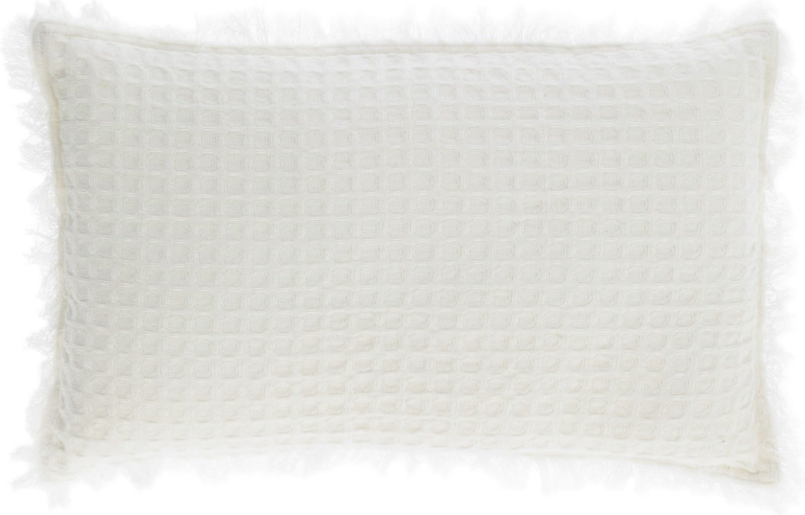 Shallow, Pudebetræk, naturlige fibre by LaForma (H: 1 cm. B: 30 cm. L: 50 cm., Hvid)