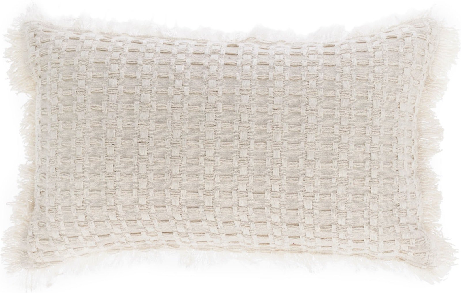 LAFORMA Shallowin pudebetræk, rektangulær - hvid bomuld (30x50)