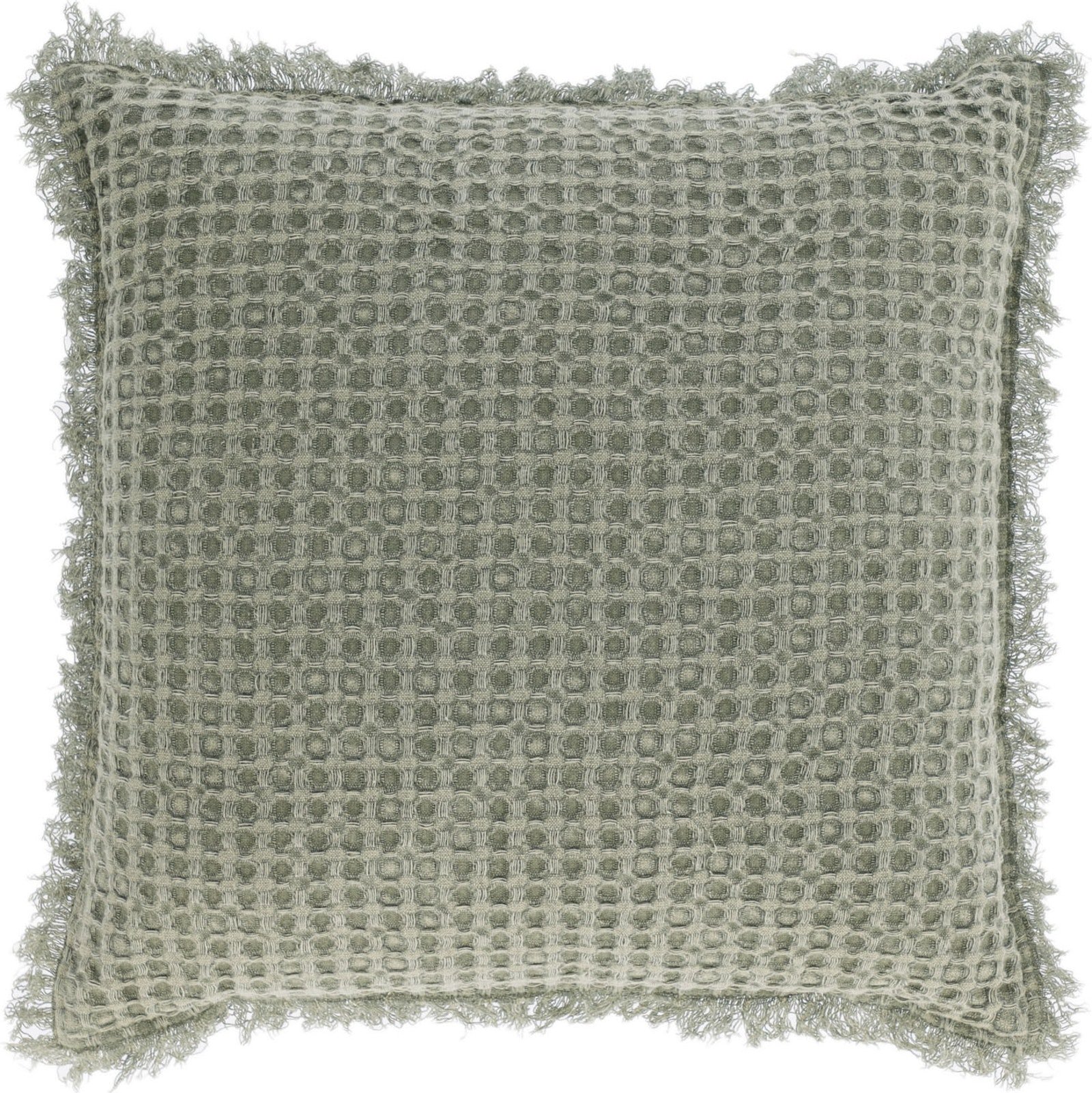 Shallow, Pudebetræk, naturlige fibre by LaForma (H: 1 cm. B: 45 cm. L: 45 cm., Grøn)