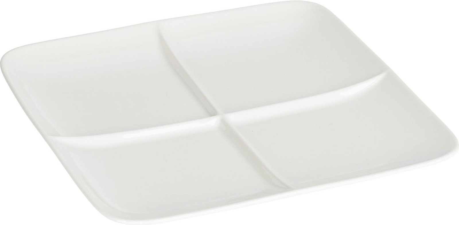 LAFORMA Pierina tallerken, kvadratisk - hvid porcelæn (24,8x24,8)