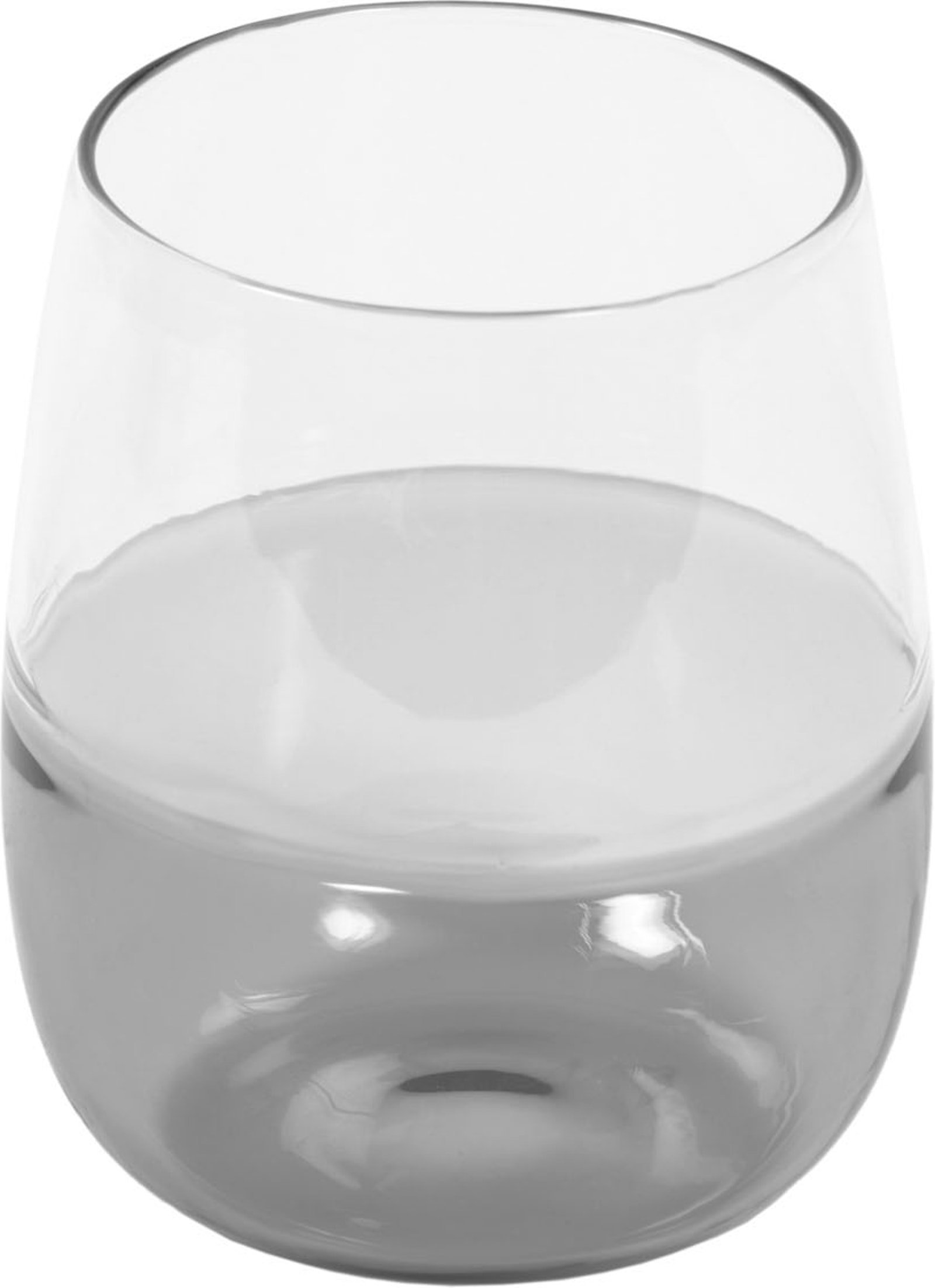 På billedet ser du Inelia, Drikkeglas, glas fra brandet LaForma i en størrelse H: 10 cm. B: 7.5 cm. L: 7.5 cm. i farven Klart/Grå