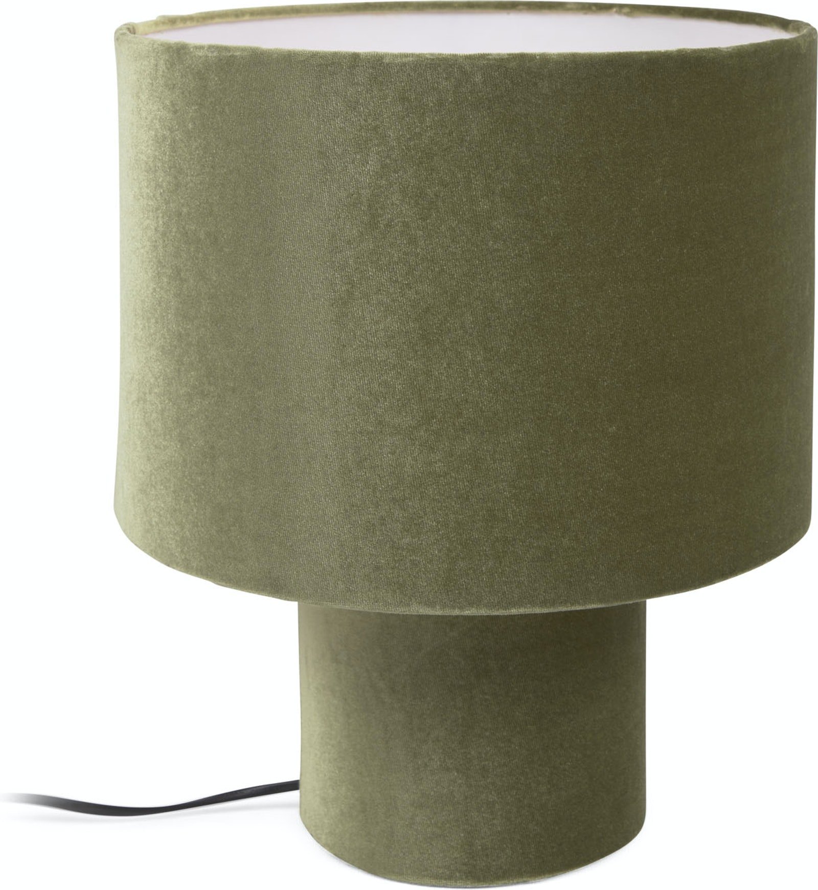 LAFORMA Eastend bordlampe i grønt fløjl