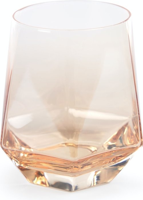 På billedet ser du variationen Lukina, Drikkeglas, vintage, glas fra brandet LaForma i en størrelse H: 9.5 cm. B: 9 cm. L: 8 cm. i farven Orange