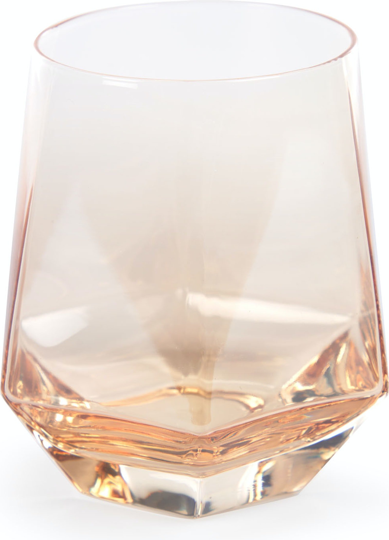 På billedet ser du Lukina, Drikkeglas, vintage, glas fra brandet LaForma i en størrelse H: 9.5 cm. B: 9 cm. L: 8 cm. i farven Orange