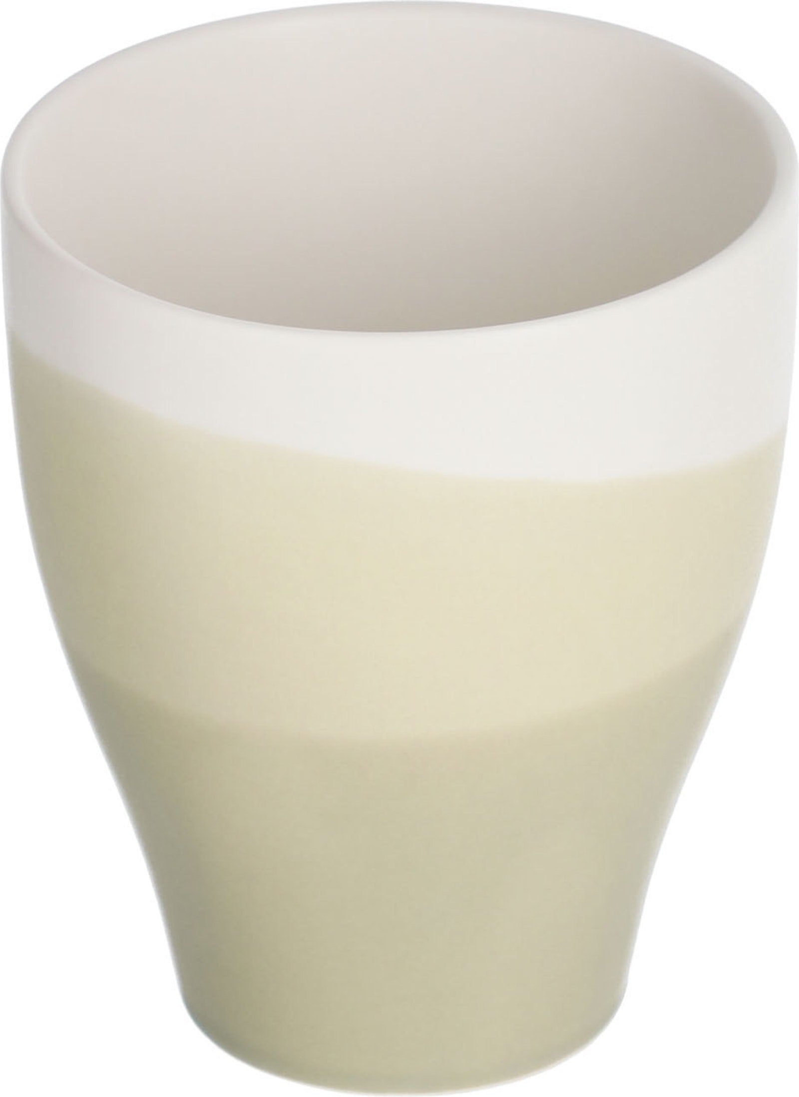 LAFORMA Sayuri stor kop - grøn og hvid porcelæn