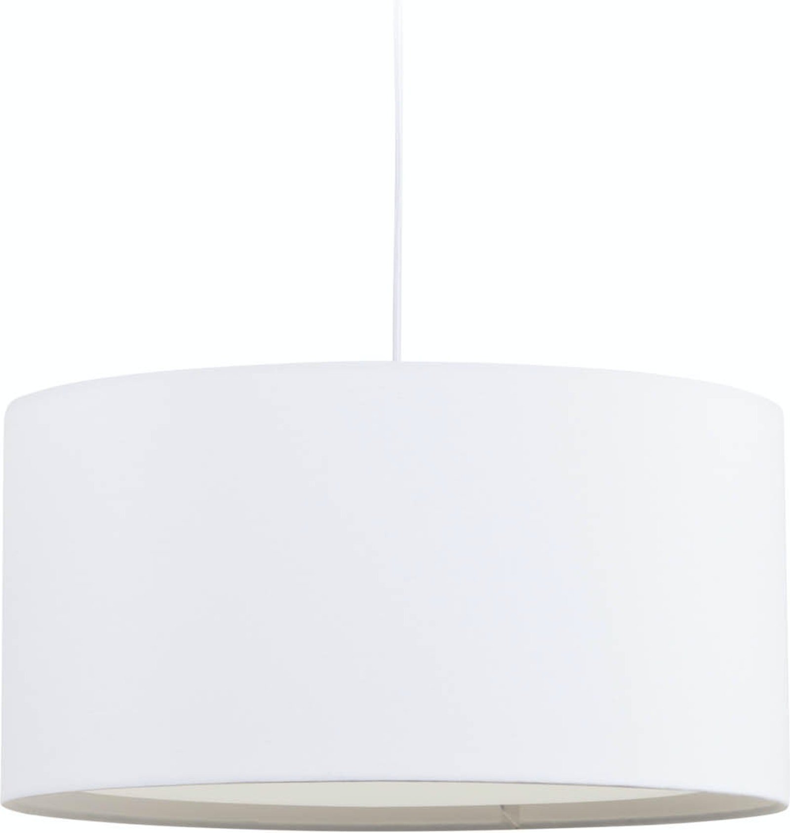 LAFORMA Santana loftlampe, m. diffuse - hvid stof og PVC (Ø40)