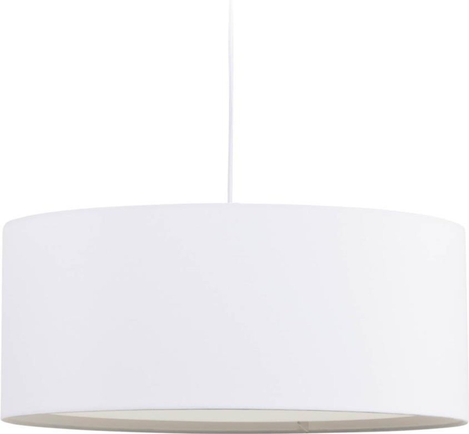 LAFORMA Santana loftlampe - hvid stof med hvid diffuser (Ø50)