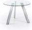På billedet ser du variationen Carib, Spisebord, moderne, glas fra brandet LaForma i en størrelse H: 75 cm. B: 110 cm. L: 110 cm. i farven Klar/Sølv
