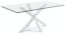 På billedet ser du variationen Argo, Spisebord, firkantet med glas bordplade fra brandet LaForma i en størrelse H: 75 cm. B: 200 cm. L: 100 cm. i farven Klar/Hvid