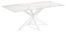 På billedet ser du variationen Argo, Spisebord med krydsstel, Porcelæn bordplade fra brandet LaForma i en størrelse H: 75 cm. B: 200 cm. L: 100 cm. i farven Hvid