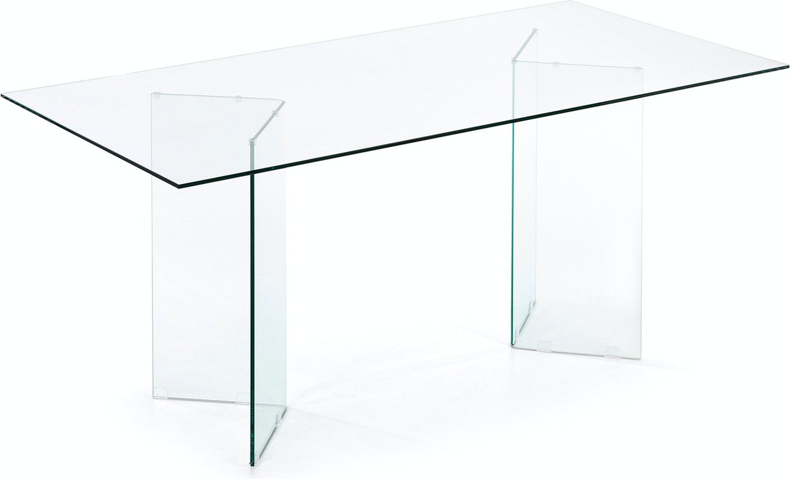 På billedet ser du Burano, Spisebord, moderne, glas fra brandet LaForma i en størrelse H: 78 cm. B: 180 cm. L: 90 cm. i farven Klar
