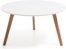 På billedet ser du variationen Kirb, Kaffebord, nordisk, moderne fra brandet LaForma i en størrelse H: 45 cm. B: 90 cm. L: 90 cm. i farven Hvid/Natur