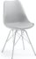 På billedet ser du variationen Ralf, Spisebordsstol med metalben, nordisk, moderne, plast fra brandet LaForma i en størrelse H: 86 cm. B: 48 cm. L: 56 cm. i farven Grå