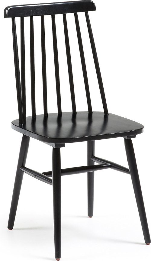 På billedet ser du variationen Tressia, Spisebordsstol, solidt træ fra brandet LaForma i en størrelse H: 89 cm. B: 43 cm. L: 49 cm. i farven Sort