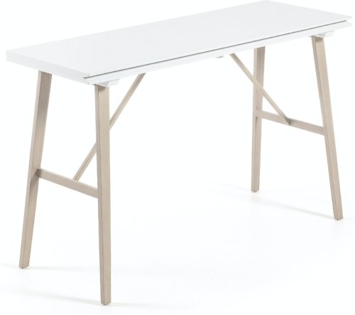 På billedet ser du variationen Aruna, Udtrækkeligt konsolbord, nordisk, moderne fra brandet LaForma i en størrelse H: 78 cm. B: 130 cm. L: 45 cm. i farven Hvid/Natur