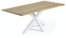 På billedet ser du variationen Argo, Spisebord med krydsstel, Egetræ fra brandet LaForma i en størrelse H: 78 cm. B: 220 cm. L: 100 cm. i farven Natur/Hvid