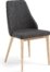 På billedet ser du variationen Rosie, Spisebordsstol, nordisk, moderne, stof fra brandet LaForma i en størrelse H: 88 cm. B: 48 cm. L: 56 cm. i farven Grå/Natur