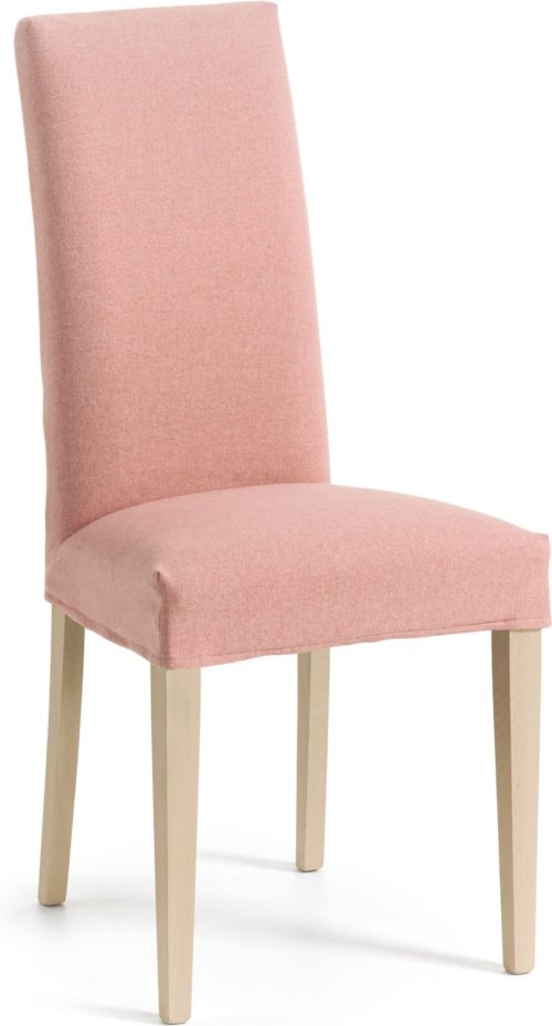 På billedet ser du variationen Freda, Spisebordsstol, kolonial, stof fra brandet LaForma i en størrelse H: 100 cm. B: 45 cm. L: 56 cm. i farven Pink/Natur