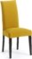 På billedet ser du variationen Freda, Spisebordsstol, kolonial, stof fra brandet LaForma i en størrelse H: 100 cm. B: 46 cm. L: 56 cm. i farven Sennep/Sort