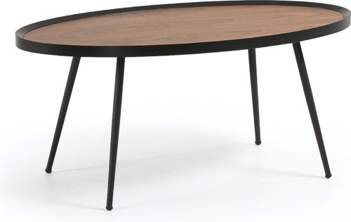 På billedet ser du variationen Kinsley, Kaffebord, vintage, nordisk fra brandet LaForma i en størrelse H: 43 cm. B: 102 cm. L: 56 cm. i farven Kobber/Sort