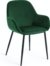 På billedet ser du variationen Konna, Spisebordsstol, moderne, nordisk, stof fra brandet LaForma i en størrelse H: 83 cm. B: 59 cm. L: 55 cm. i farven Grøn/Sort